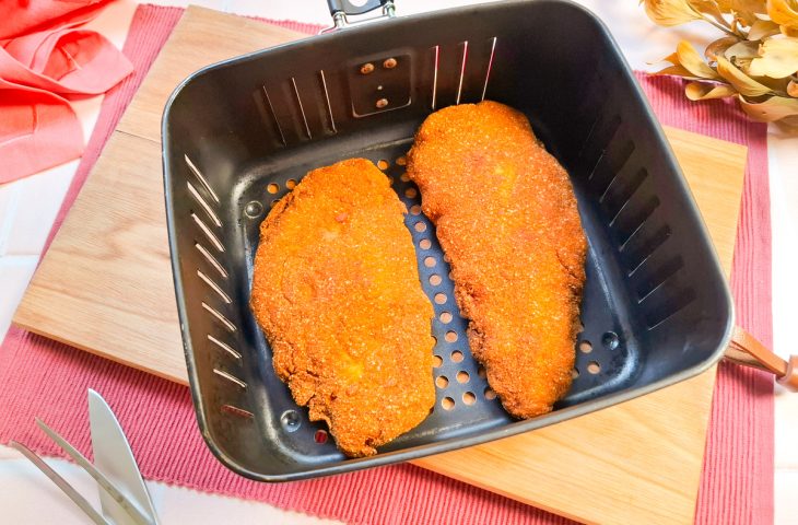 Frango à milanesa na air fryer
