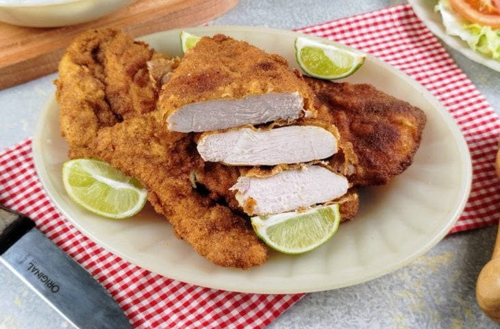 Frango à milanesa simples