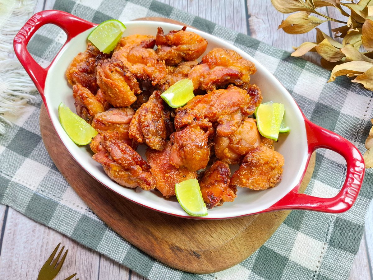 Frango a passarinho assado