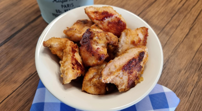 Frango a passarinho de forno