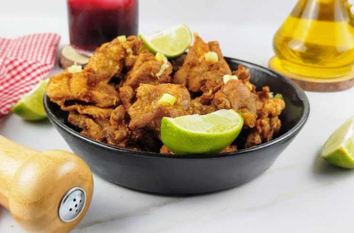 Frango a passarinho frito