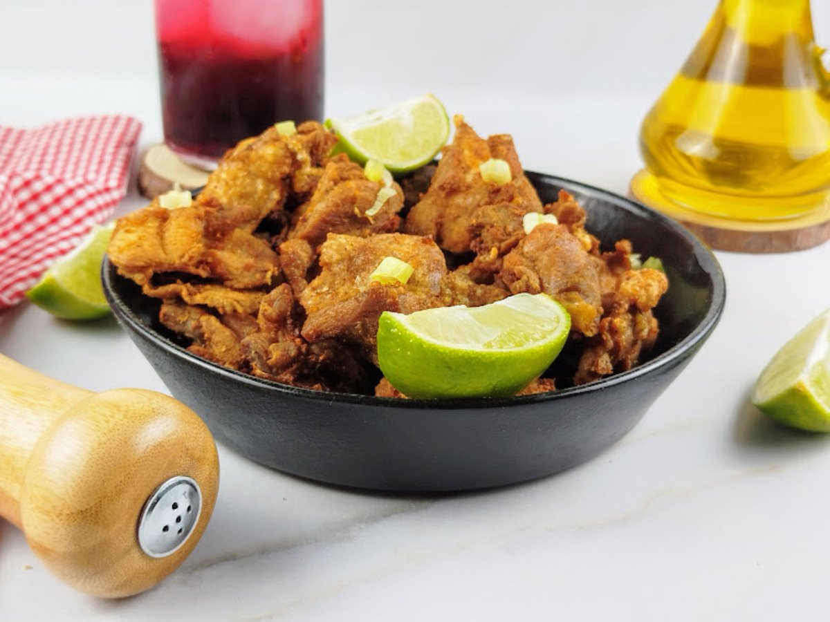 Frango a passarinho frito
