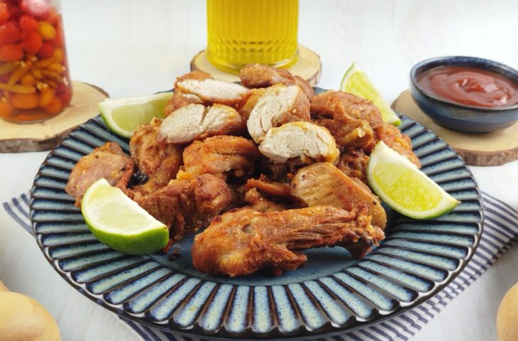 Frango a passarinho na panela de pressão