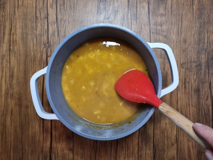 Frango ao curry com leite de coco - Passo a Passo