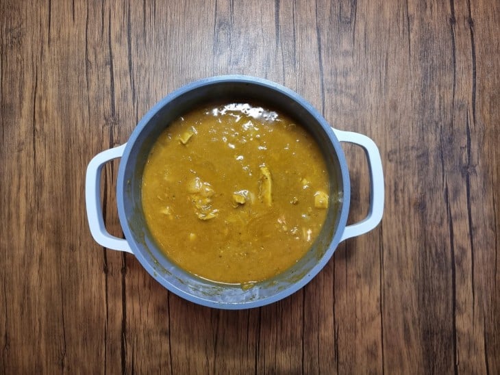Frango ao curry com leite de coco - Passo a Passo