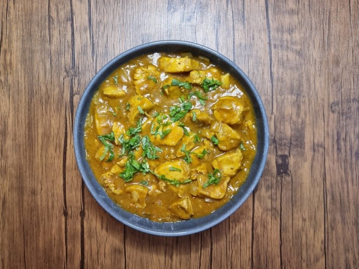 Frango ao curry com leite de coco - Passo a Passo