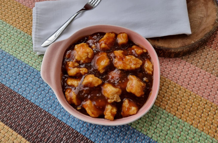 Frango ao molho de tangerina