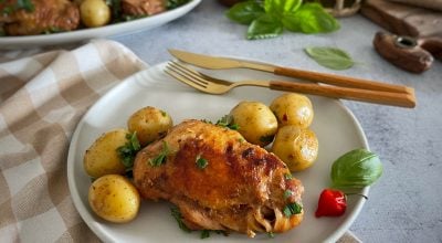 Frango assado na panela de pressão