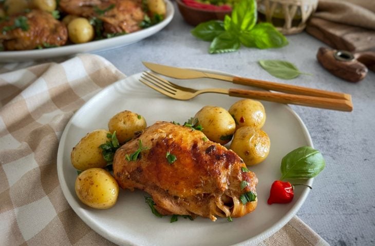 Frango assado na panela de pressão