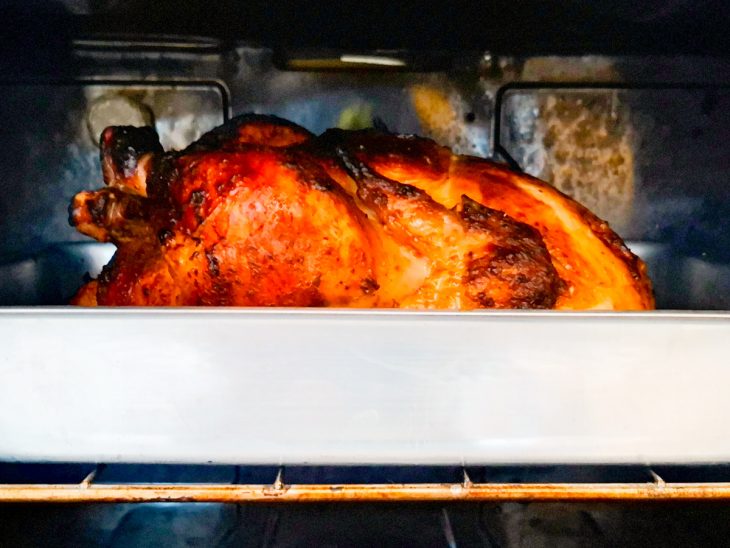 Frango no forno.