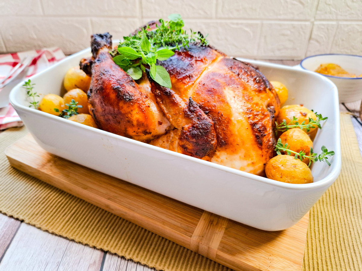 Frango assado rápido