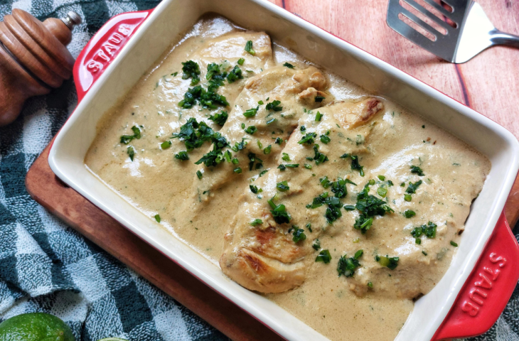 Frango com creme de leite simples