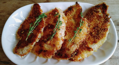 Frango crocante assado