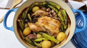 Frango defumado na panela