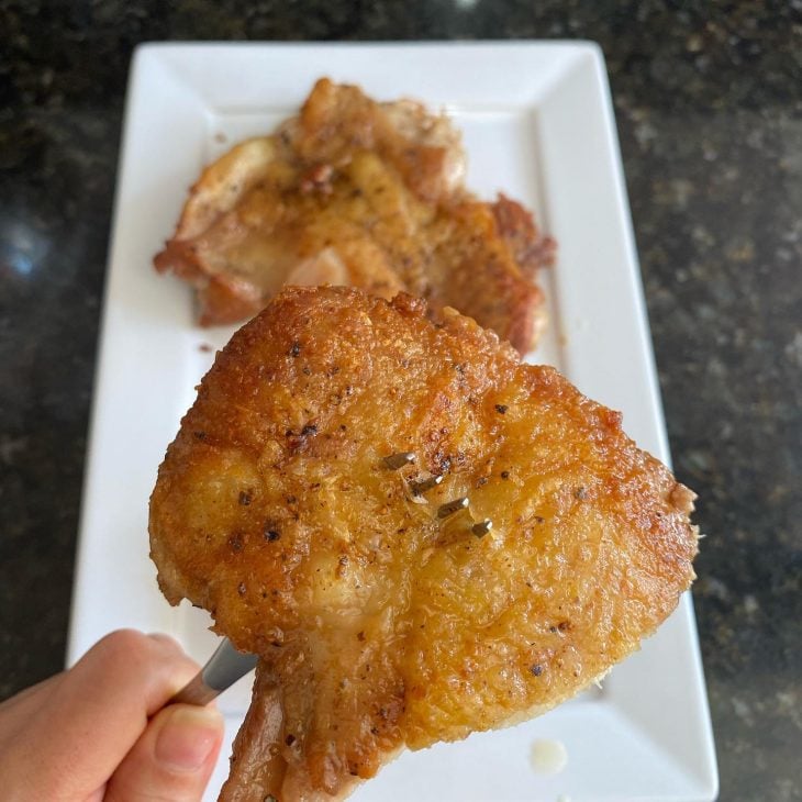 Frango grelhado crispy sem óleo