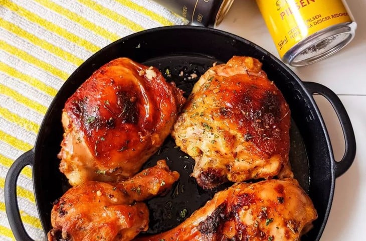 Frango na cerveja