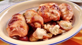 Filé de frango recheado com mussarela