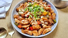 Frango xadrez fácil e rápido