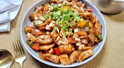 Frango xadrez fácil e rápido