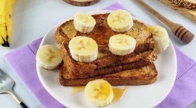 French toast com banana
