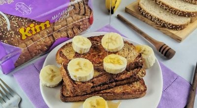 French toast com banana