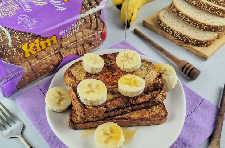 French toast com banana