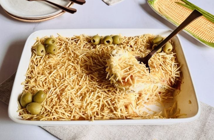 Fricassê de frango com azeitona