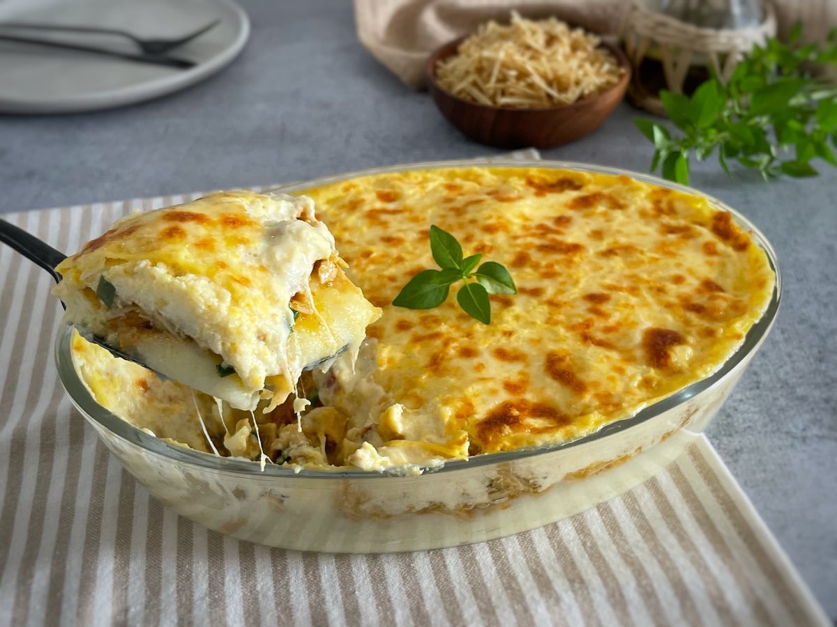 Fricassê de frango com batata