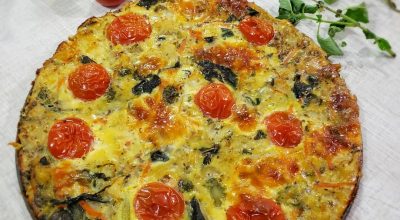 Frittata de legumes sem glúten