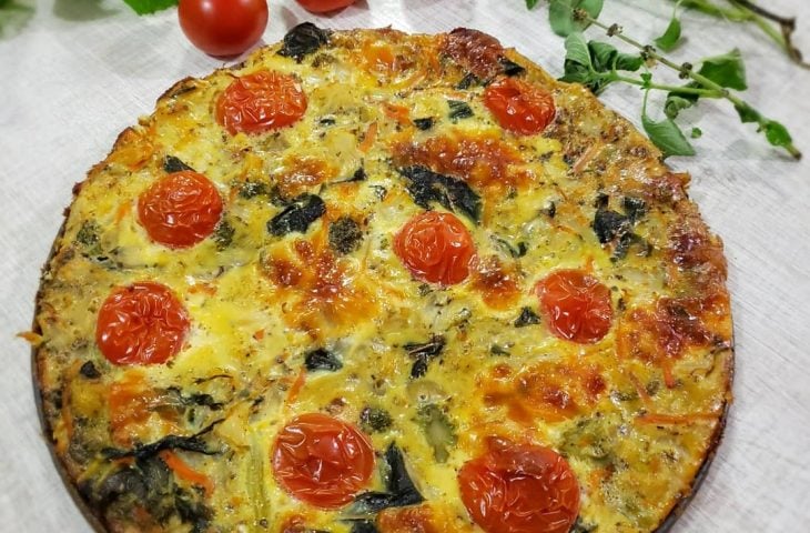 Frittata de legumes sem glúten