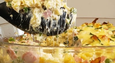 Fusilli cremoso de forno