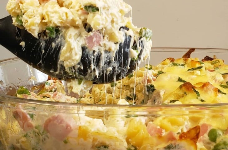 Fusilli cremoso de forno