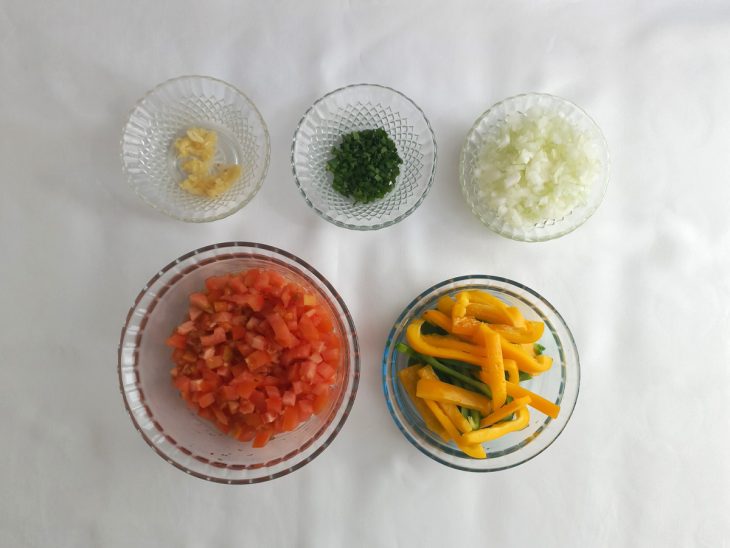 misenplace dos legumes e verduras da galinhada