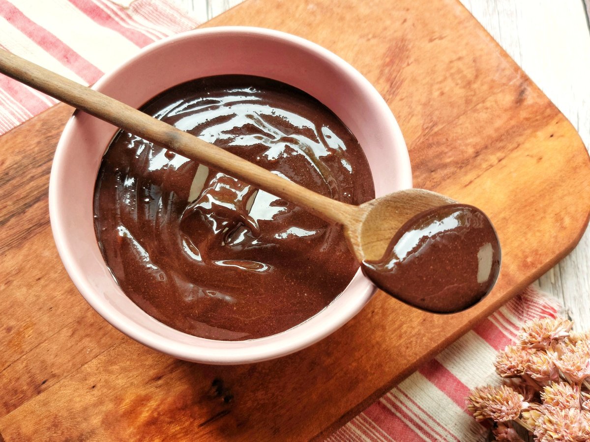 Ganache de chocolate em pó