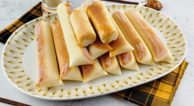 Geladinho de leite Ninho com doce de leite