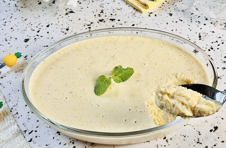 Gelado de abacaxi fácil