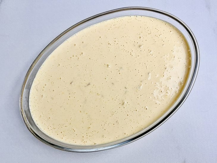 gelado de abacaxi finalizado no refratário
