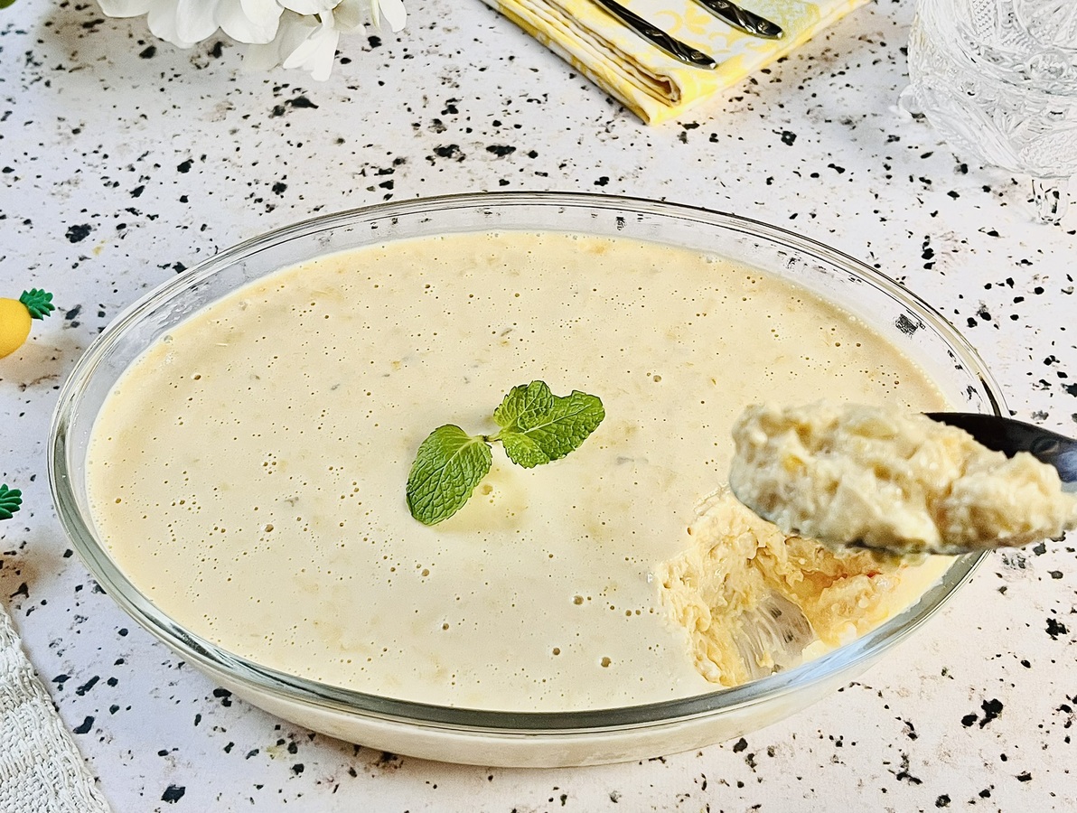 Gelado de abacaxi fácil