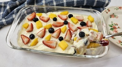 Gelado de frutas simples
