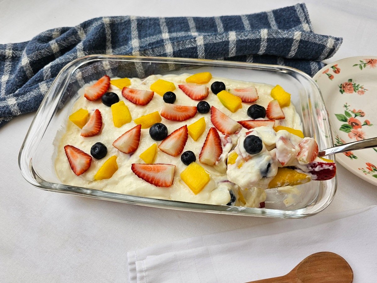 Gelado de frutas simples