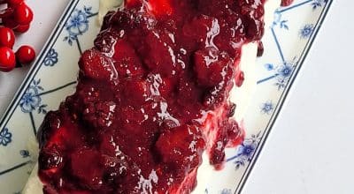 Gelado de frutas vermelhas