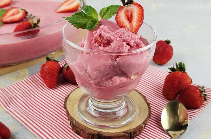 Gelado de morango