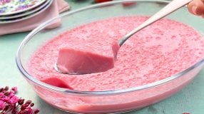 Gelatina com leite condensado
