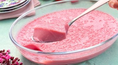 Gelatina com leite condensado
