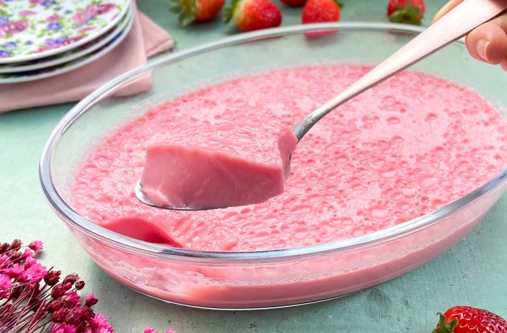 Gelatina com leite condensado