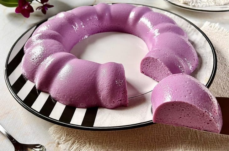 Gelatina cremosa de uva