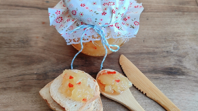 Geleia de abacaxi com pimenta