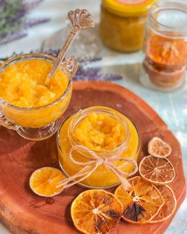 Geleia de laranja com casca
