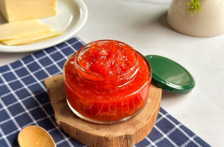 Geleia de morango com pimenta