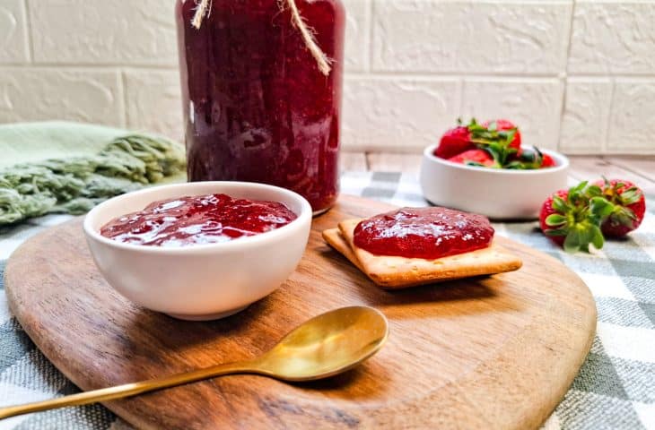 Geleia de morango congelado